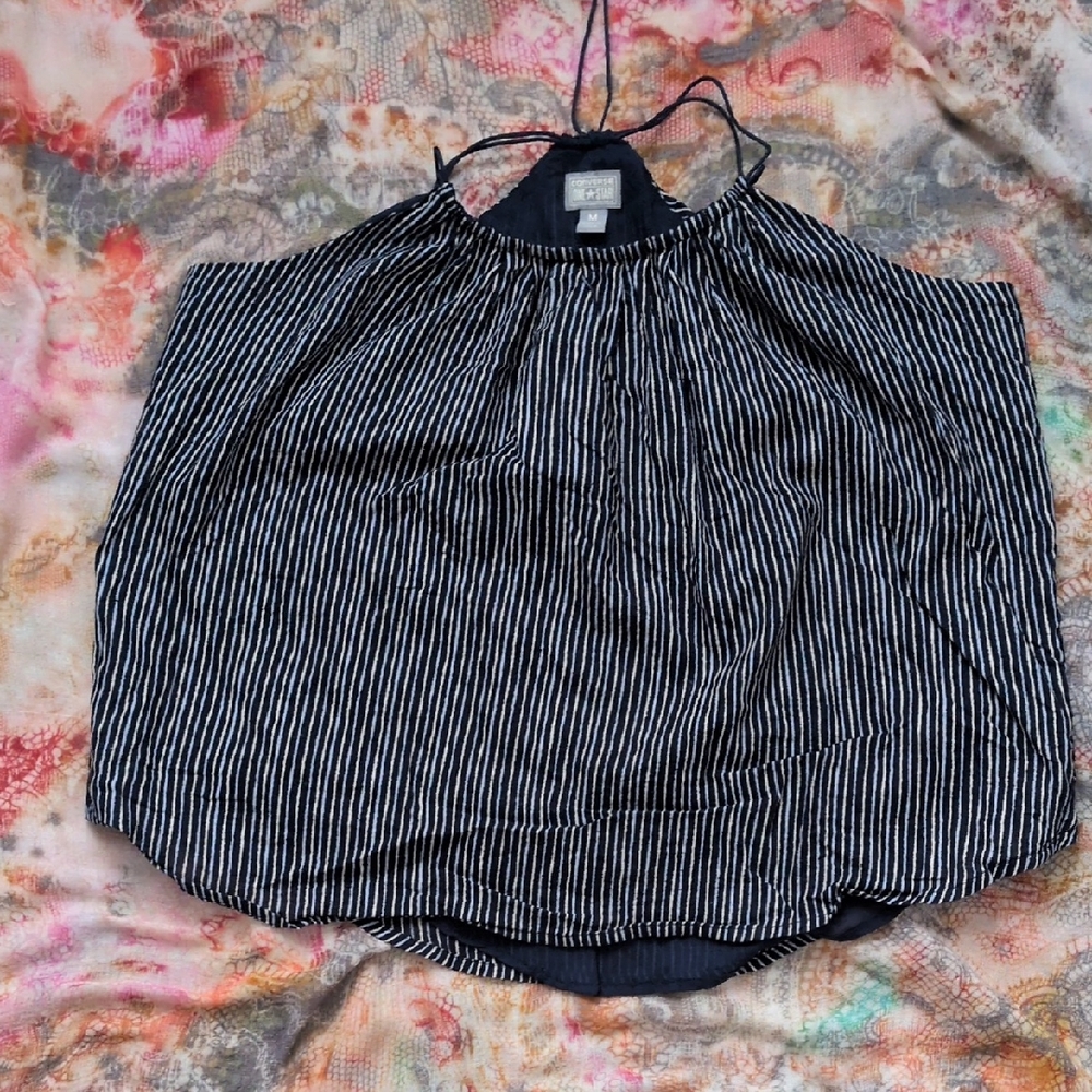 Converse Blue and White Halter Blouse